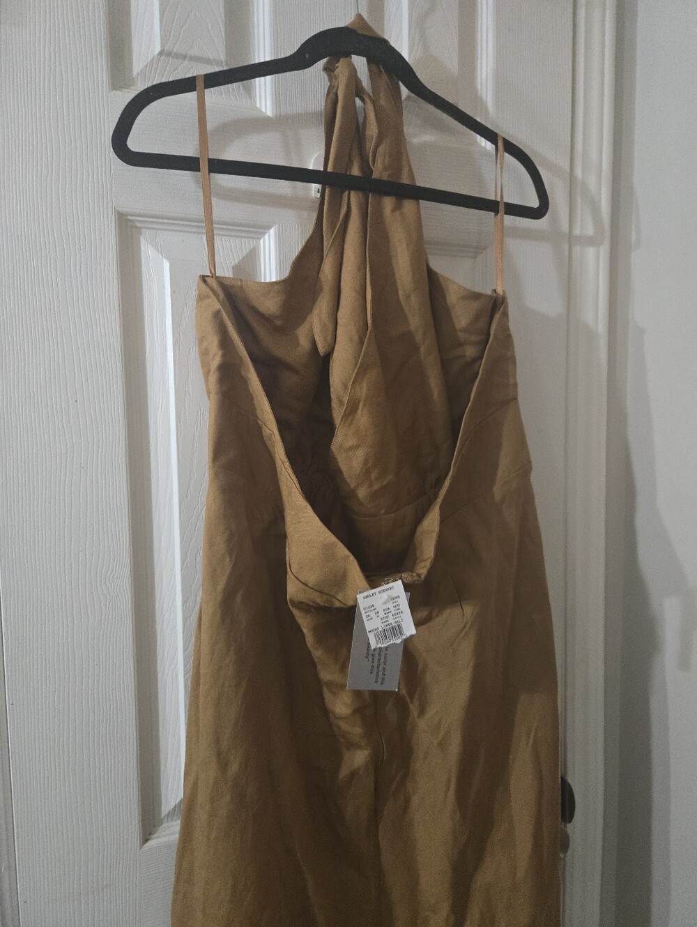 Nwt Sz 24 Linen Blend Halter Dresd - Picture 5 of 5